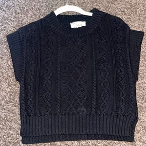 Cleobella cropped sleeveless sweater